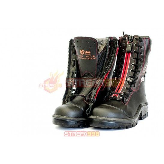 Buty specjalne strażackie Primus 21 -  wykonane z czarnej skóry