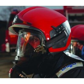 Hełm strażacki HPS 7000 STANDARD SL3 (RAL3000) czerwony -  Hełmy strażackie