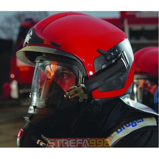 Hełm strażacki HPS 7000 PRO PL 1-4 (RAL3000) -  czerwony - Hełmy strażackie