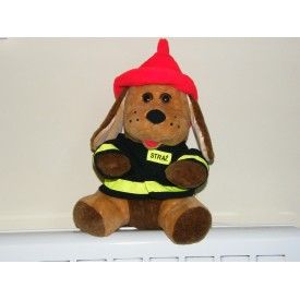 Maskotka strażacka Pies w mundurze